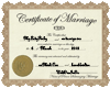 Wedding Certificate M&M