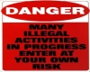 danger sticker