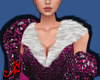 [c] PIA FUSCHIA FUR COAT
