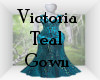 Victoria Teal Gown
