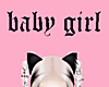 baby girl head sign♡