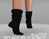 ʑ Socks Knit Blk