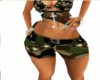 delilah army shorts
