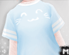 x Long T-Shirt Cute Blue