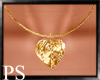 {PS} Gold Heart Necklace
