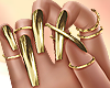 ✔ Golden Nails