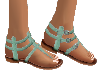 Soft Teal Sandals