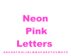 Pink Neon letters