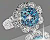 Flower AquaMarine Ring