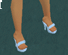Blue Sequinned Heels