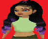 gothic blk n purp hair