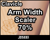 Arm Width Scaler 70%
