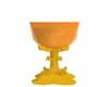 orange crystal goblet
