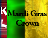 mardi gras crown  g/g