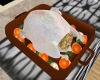 Raw Turkey with Veggies