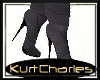 [KC]GRAY LEATHER BOOT