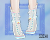 Hologram lace boots