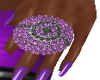 violet dimonds ring