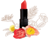 Coral Lipstick & flowers