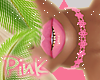 P I Floral Choker Pink