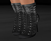GL-Black Leather Boots