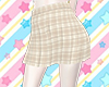 Milk Tea Plaid Skirt