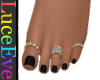 Black Nuria Feet