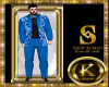 Abstract Blue Formal 