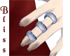 Blue Steel Tri-ring