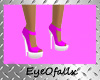 {eye} purple&white heels