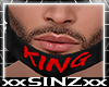 X KING RED FACE MASK X