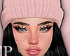 Winter Pink Hat Black