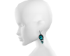 Victorian Teal Earrings