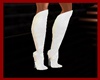 White stiletto boots