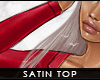 - satin top . red -