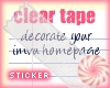 Clear Tape Right Sticker