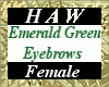 Emerald Green Eyebrows F