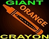 Giant Orange Crayon
