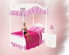 Pink Heart Canopy Bed
