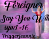 Foreigner-Say You Will