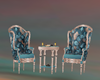 Elegant Teal Chat Chairs