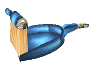 Animated Blue Dustpan