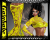 Lace Desire Gown Yellow