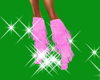 Pink Fringe-Bling Boots