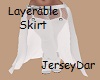 Layerable Skirt White