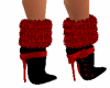 Red N Black Xmas Boots