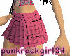 Pink&&Black plaid skirt