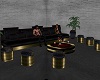 Golden Chat Sofa