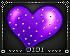 !D!Floating Heart Purple