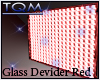 TQM Glass Devider Red